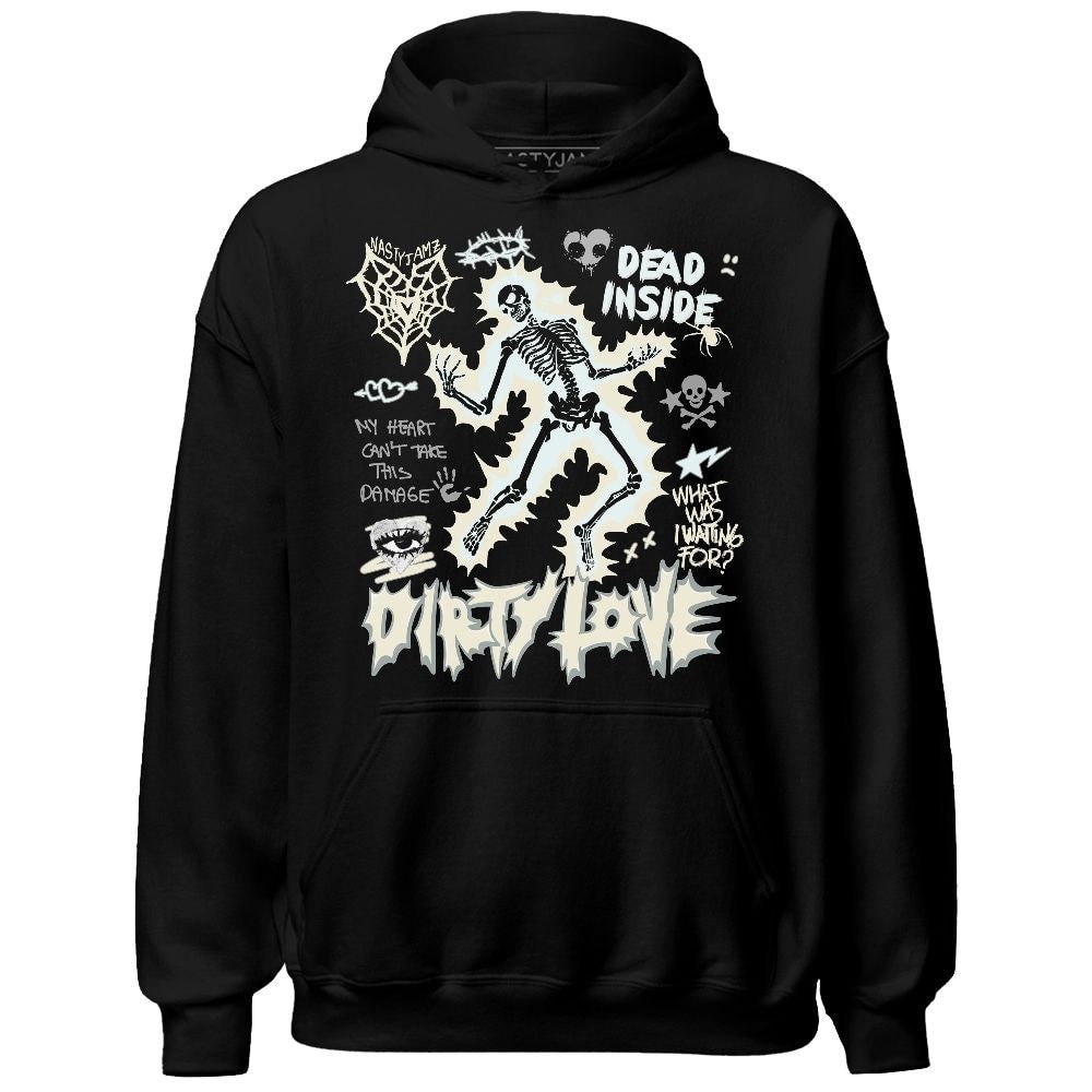Pure Platinum 4s NastyJamz Hoodie Match Dirty Love Skull