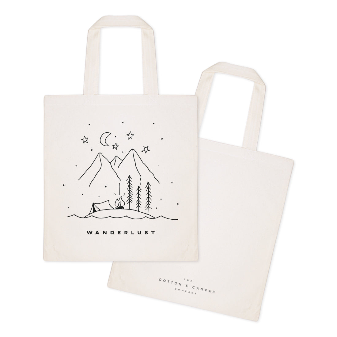 Wanderlust Cotton Canvas Tote Bag