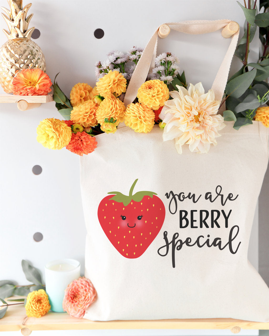 You Are Berry Special Cotton Canvas Tote Bag