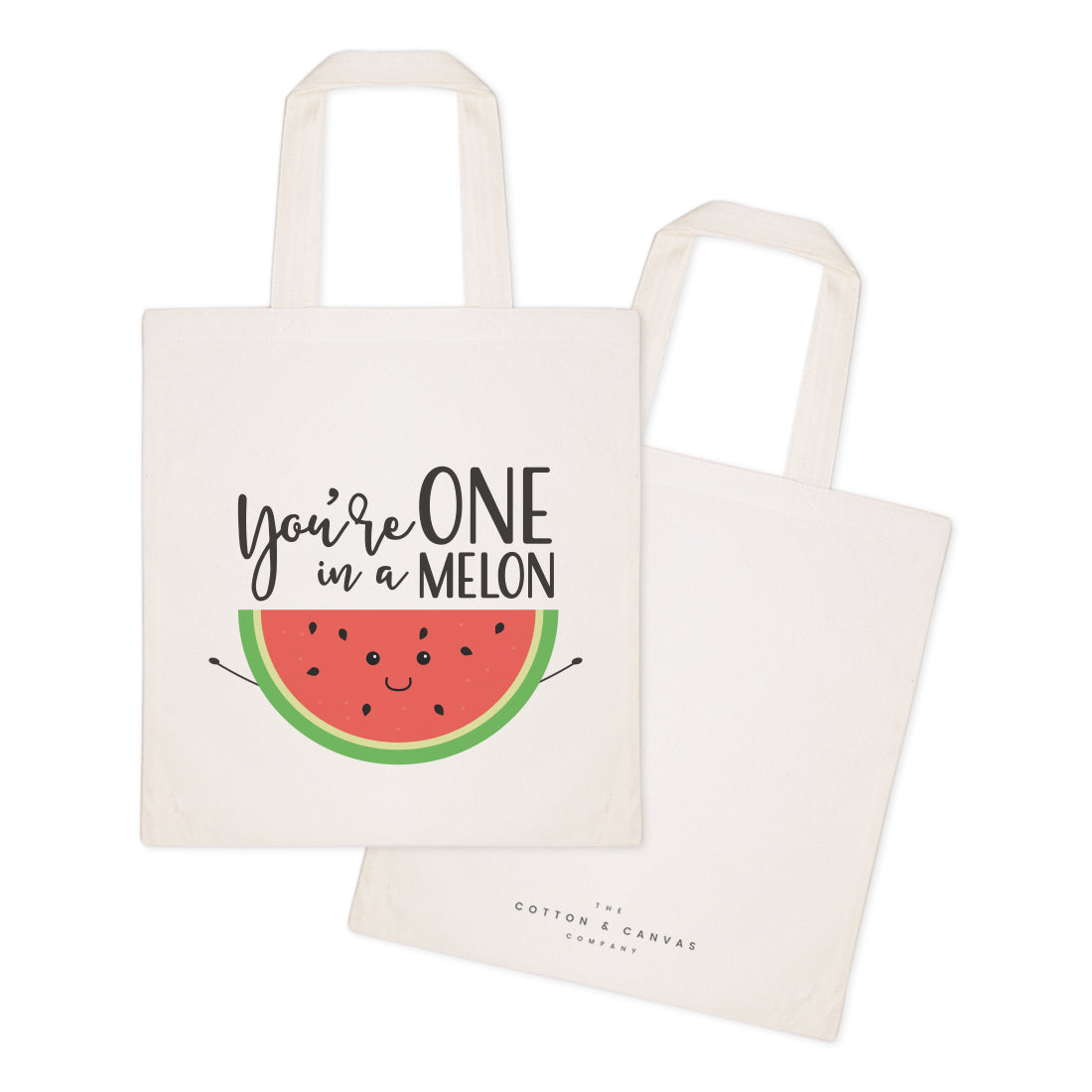 You're One in a Melon Cotton Canvas Tote Bag
