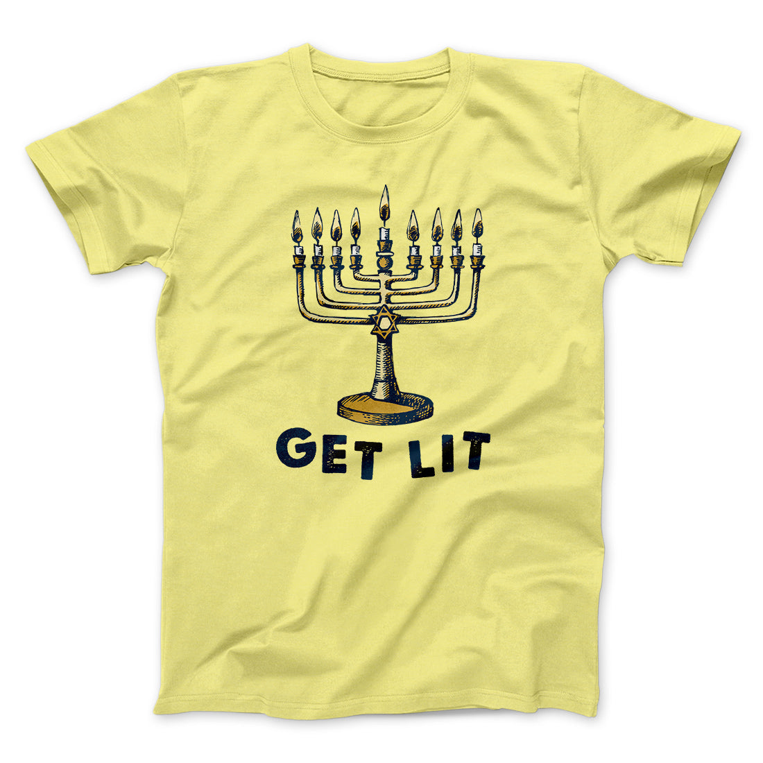 Get Lit for Hanukkah Funny Hanukkah Men/Unisex T-Shirt