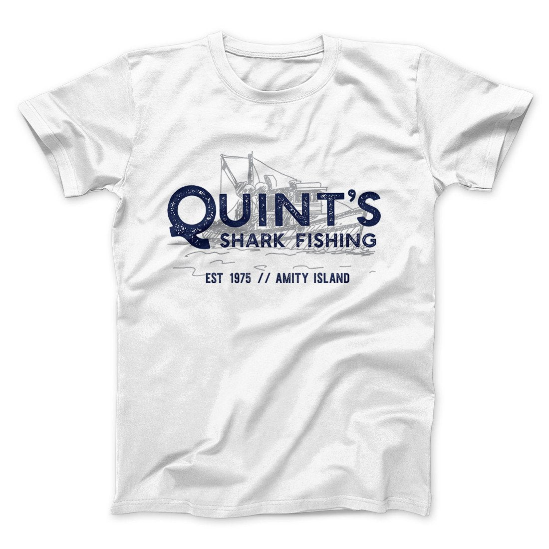 Quint's Shark Fishing Funny Movie Men/Unisex T-Shirt