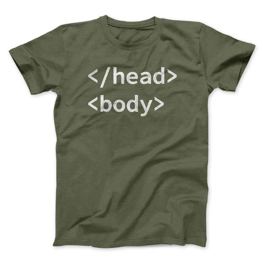 Html Head Body Funny Men/Unisex T-Shirt