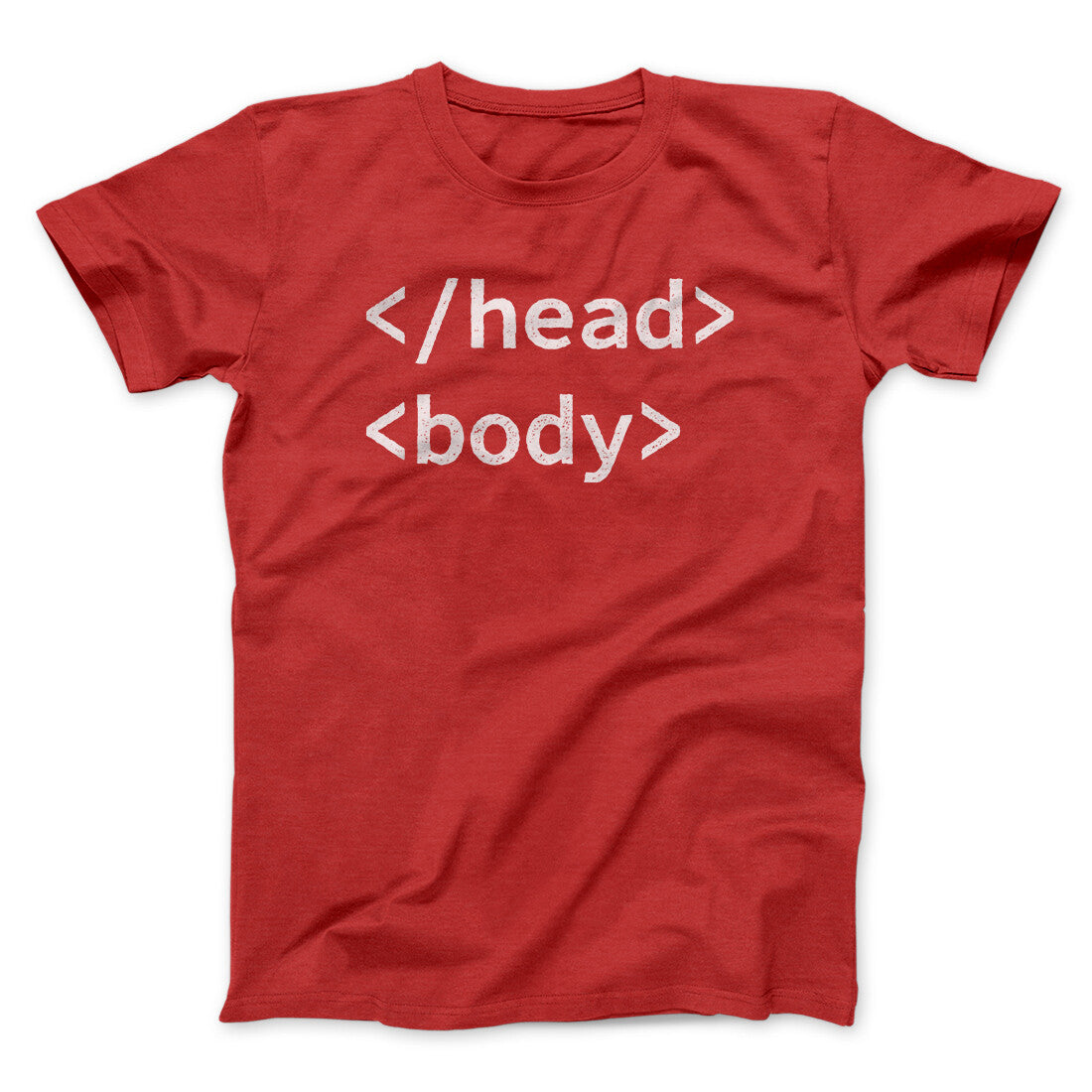 Html Head Body Funny Men/Unisex T-Shirt