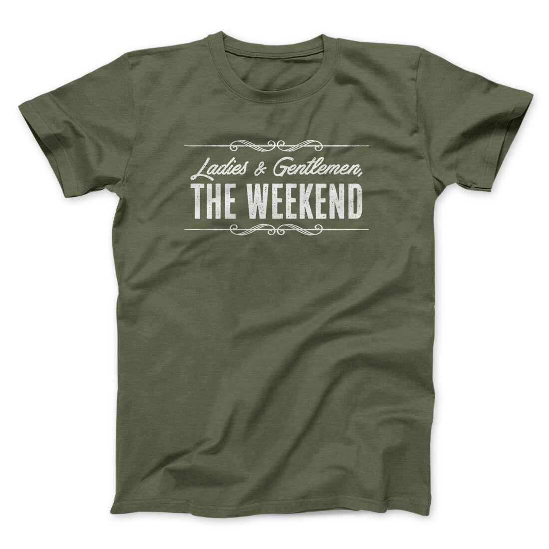 Ladies and Gentlemen The Weekend Funny Unisex T-Shirt 100% Cotton Heather Blend