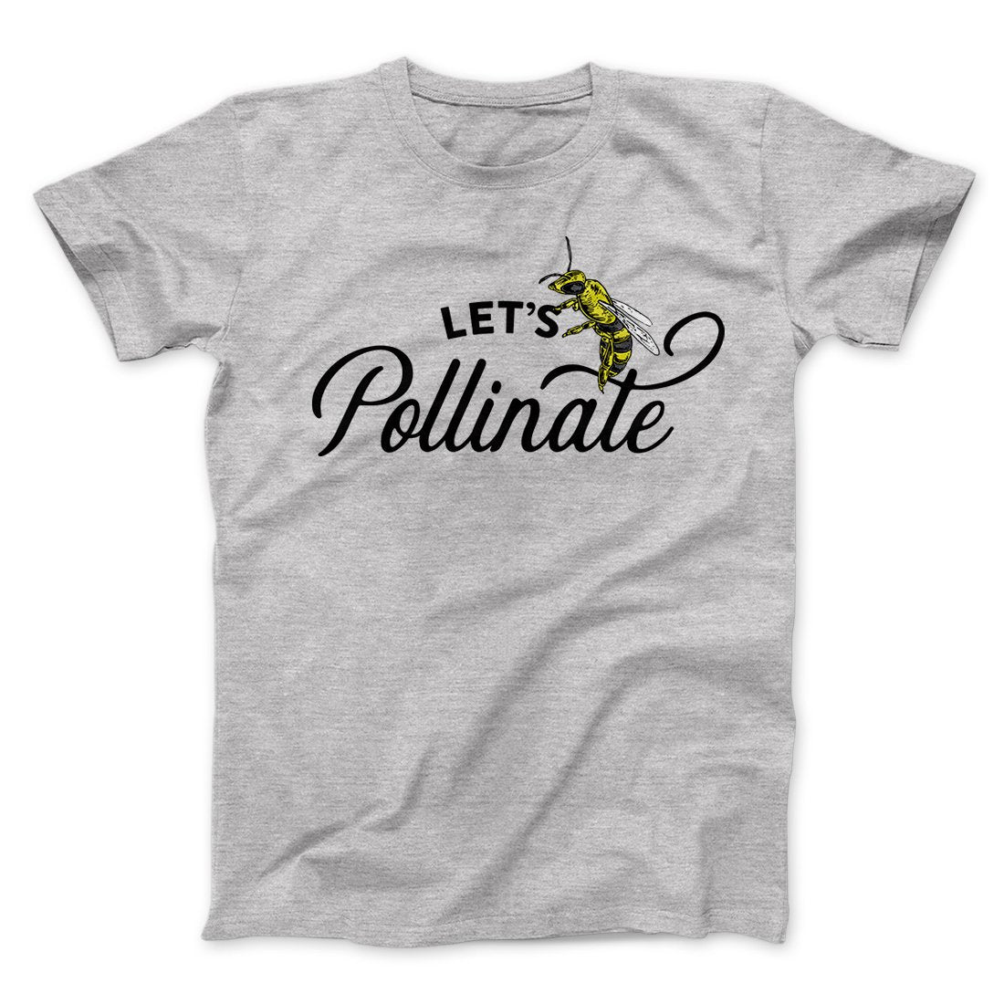 Let's Pollinate Unisex T-Shirt - Save the Bees Graphic, 100% Cotton, Crew Neck, Modern Fit