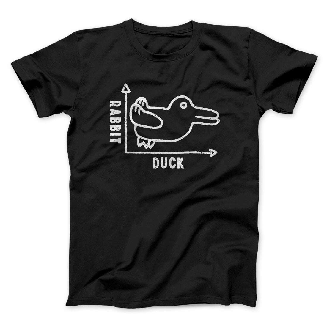 Rabbit Duck Graph Unisex T-Shirt - Optical Illusion Print, Soft Cotton Blend, All Sizes
