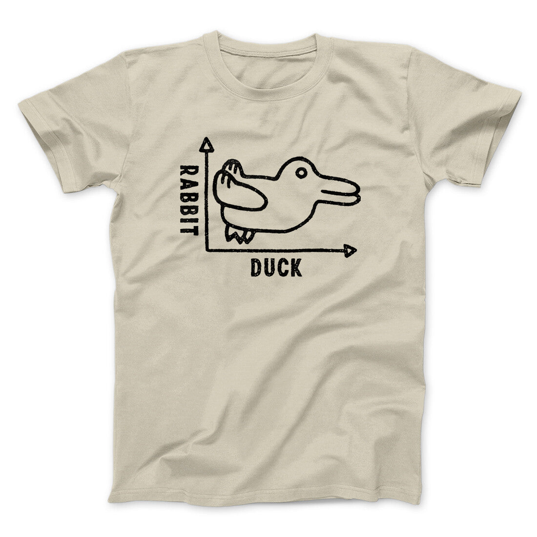 Rabbit Duck Graph Unisex T-Shirt - Optical Illusion Print, Soft Cotton Blend, All Sizes