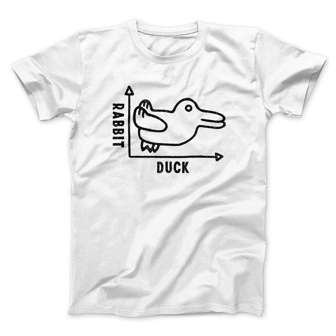 Rabbit Duck Graph Unisex T-Shirt - Optical Illusion Print, Soft Cotton Blend, All Sizes