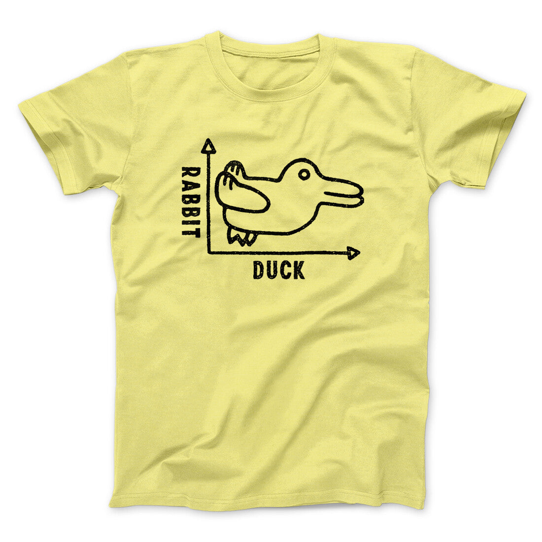 Rabbit Duck Graph Unisex T-Shirt - Optical Illusion Print, Soft Cotton Blend, All Sizes