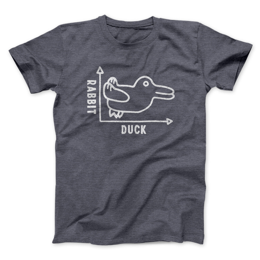 Rabbit Duck Graph Unisex T-Shirt - Optical Illusion Print, Soft Cotton Blend, All Sizes