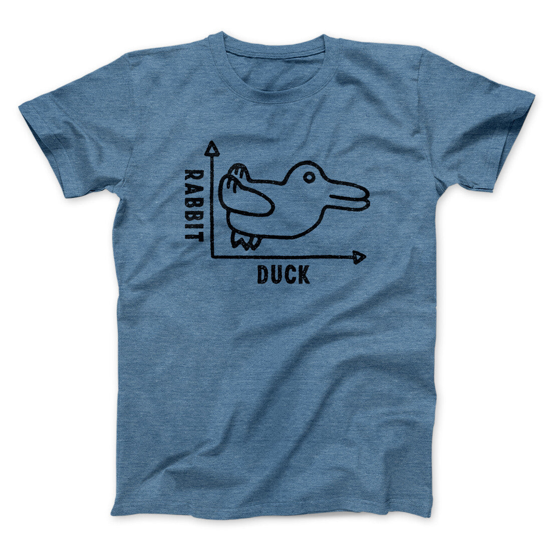 Rabbit Duck Graph Unisex T-Shirt - Optical Illusion Print, Soft Cotton Blend, All Sizes