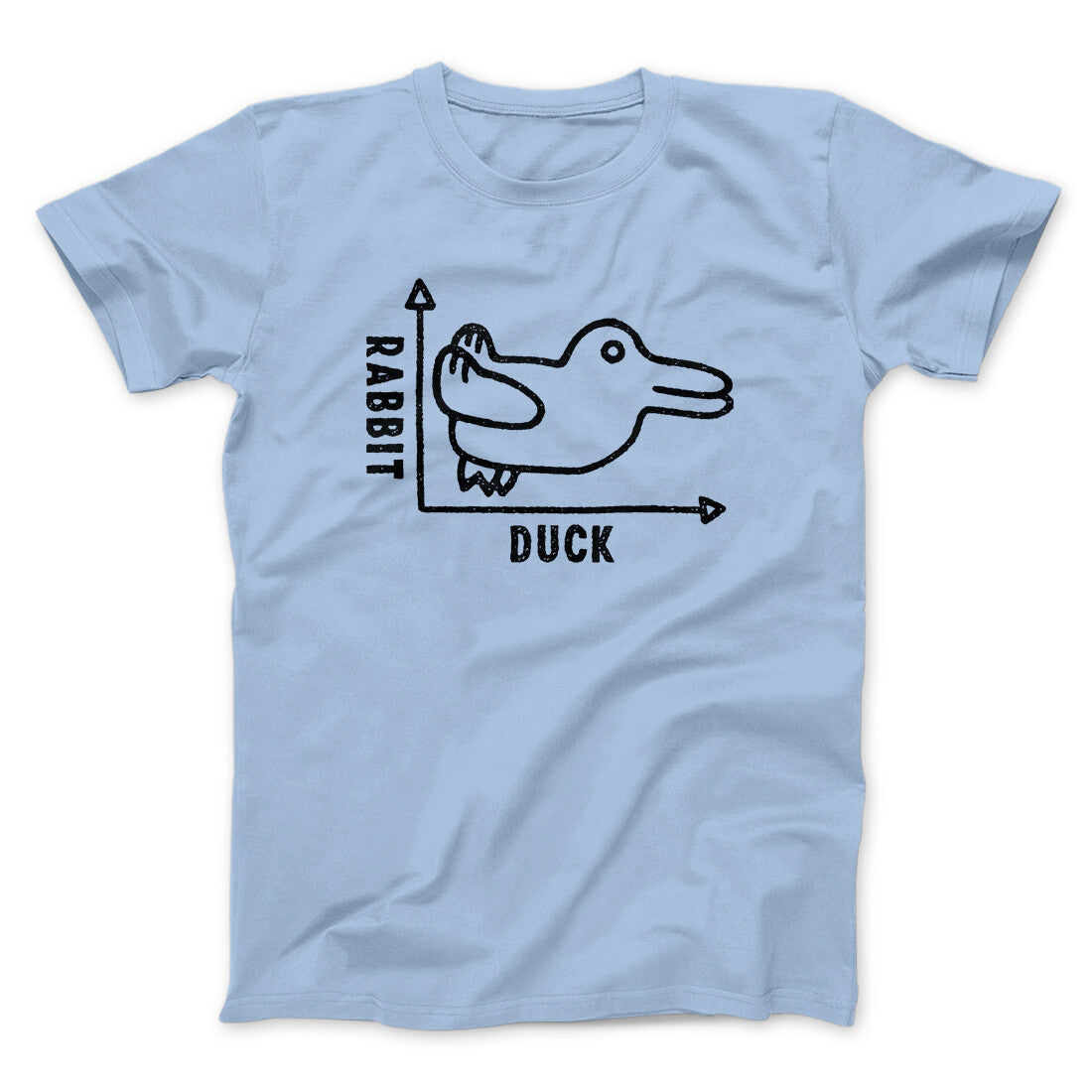 Rabbit Duck Graph Unisex T-Shirt - Optical Illusion Print, Soft Cotton Blend, All Sizes