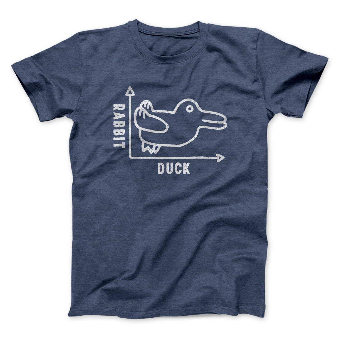 Rabbit Duck Graph Unisex T-Shirt - Optical Illusion Print, Soft Cotton Blend, All Sizes
